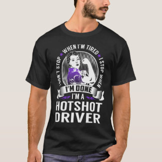 T-shirt Arrêt du pilote Hotshot lorsque j'ai terminé