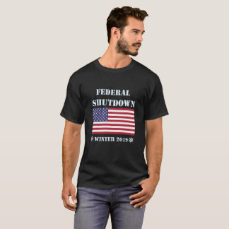 T-shirt Arrêt /Furlough de gouvernement fédéral des USA