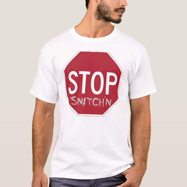 T-shirt Arrêt original Snitch'n d'Anti-Pif (Devant)