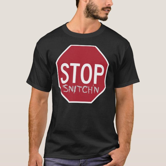 T-shirt Arrêt original Snitch'n d'Anti-Pif (Devant)