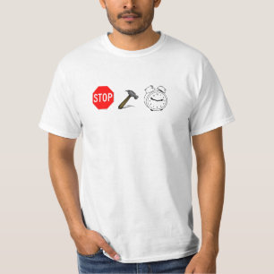 T-shirt Arrêt !  Temps de marteau