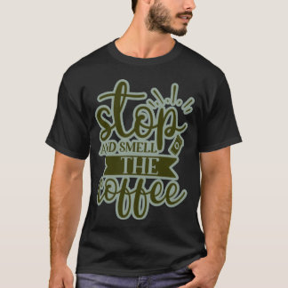 T-shirt Arrête d'aller flairer le café garçon