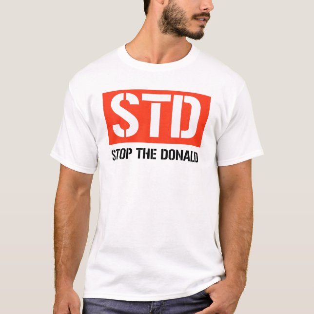 T-SHIRT ARRÊTE LE DONALD (Devant)