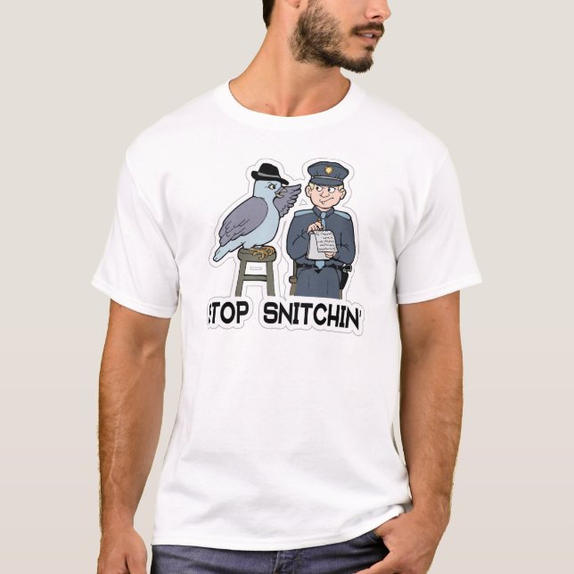 T-shirt arrêter d'attraper le pigeon (Devant)