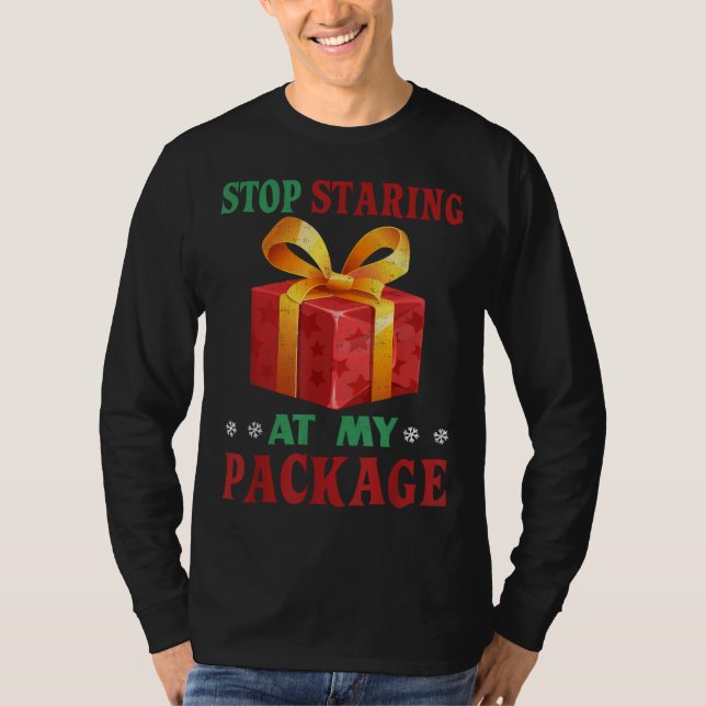 T-shirt Arrêter de commencer à mon package Drôle Innuend N (Devant)