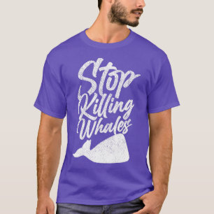 T-shirt Arrêter de tuer les baleines 2