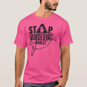 T-shirt Arrêter de tuer les baleines 3