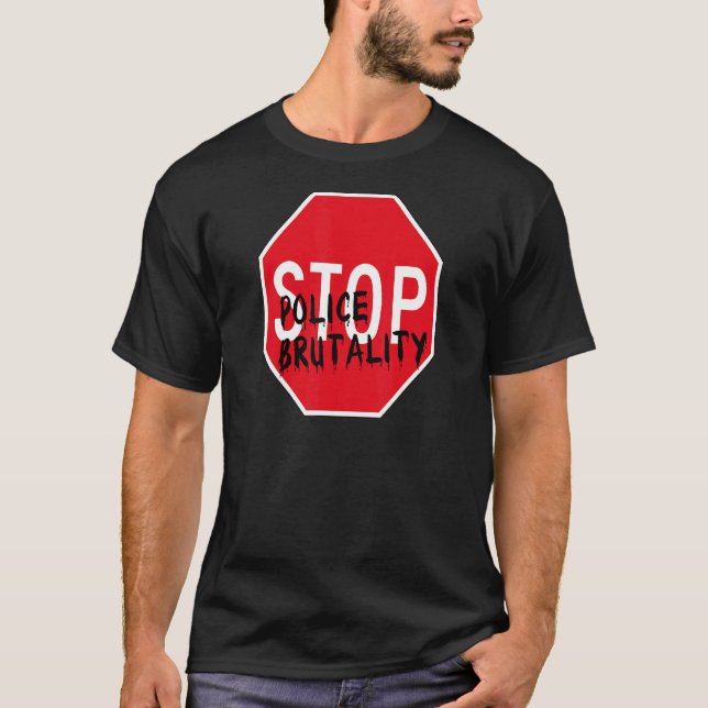 T-shirt Arrêter la brutalité policière (Devant)
