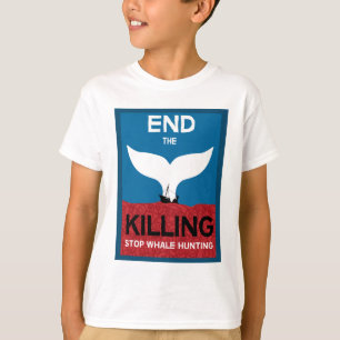 T-shirt Arrêter la chasse aux baleines Interdire la prot