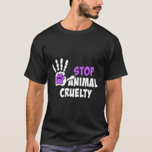 T-shirt Arrêter la cruauté animale Prévention de la cruaut