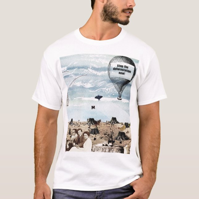 T-shirt Arrêter la déforestation (Devant)