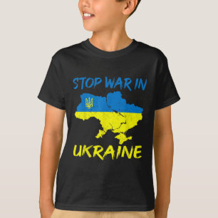 T-shirt Arrêter La Guerre En Ukraine Arrêter Les Attaques 
