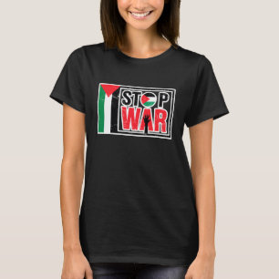 T-shirt Arrêter la guerre - La vie palestinienne importe -