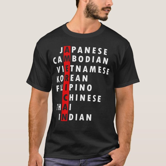 T-shirt Arrêter la haine des Asiatiques Les Asiatiques amé (Devant)