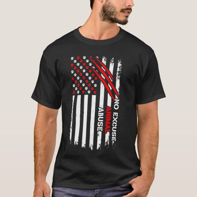 T-shirt Arrêter la maltraitance animale 1 (Devant)