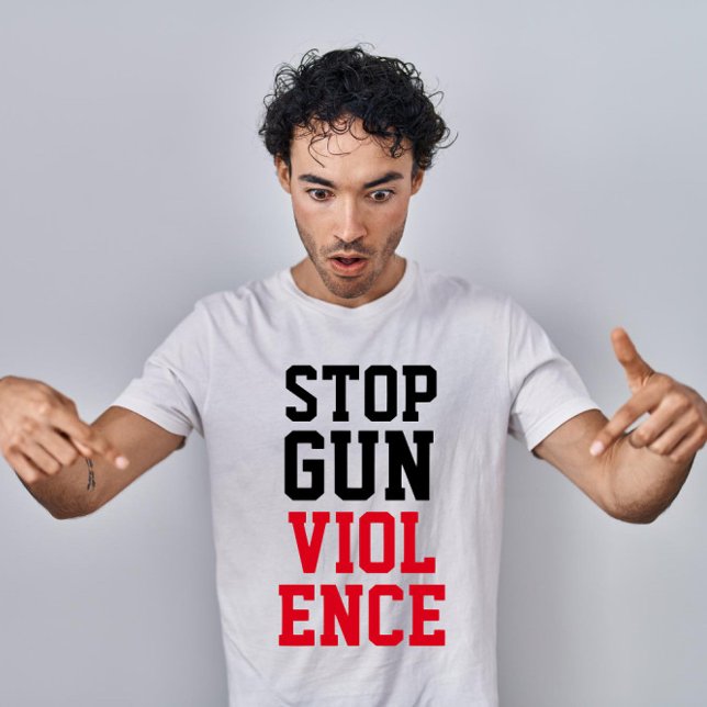T-shirt Arrêter la violence armée dans le monde (Créateur téléchargé)