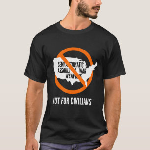 T-shirt Arrêter La Violence Des Armes À Feu Pas D'Armes Po