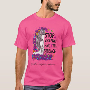T-shirt Arrêter la violence mettre fin au silence Violence