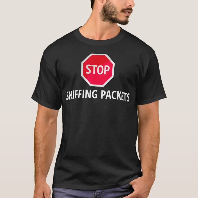 T-shirt Arrêter l'affichage des paquets Network Admin Netw (Devant)