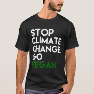 T-shirt Arrêter le changement climatique devenir Vegan