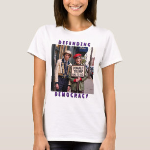 T-shirt Arrêter le fascisme défendre la démocratie