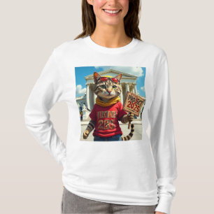 T-shirt Arrêter le projet 2025 Chats