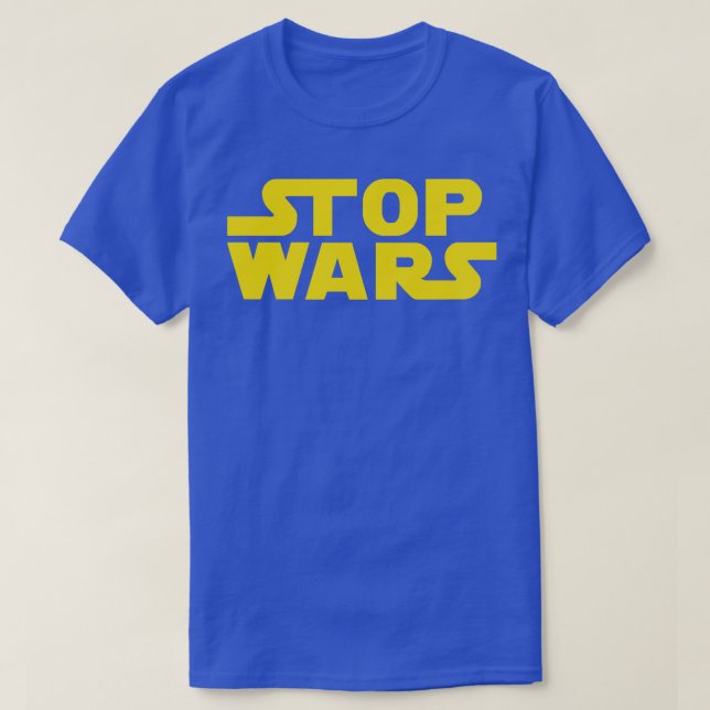 T-shirt Arrêter les guerres (Design devant)