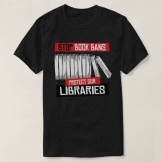 T-shirt Arrêter les interdictions de livre protéger les bi