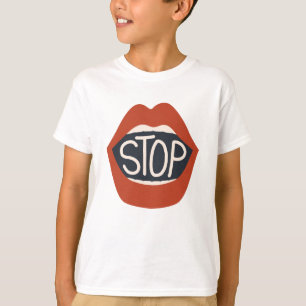 T-shirt Arrêter les lèvres