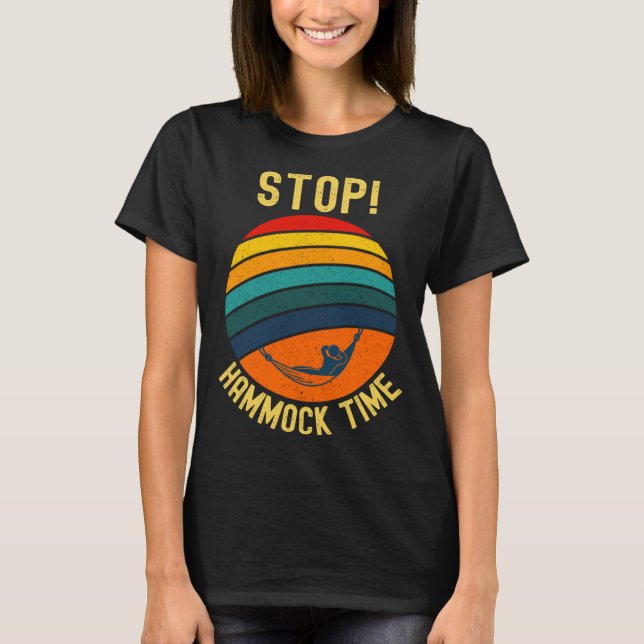 T-shirt Arrêter l'Humour Hammock Time 90s (Devant)
