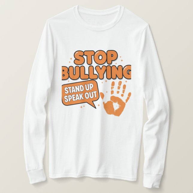 T-shirt Arrêter l'intimidation  (Design devant)