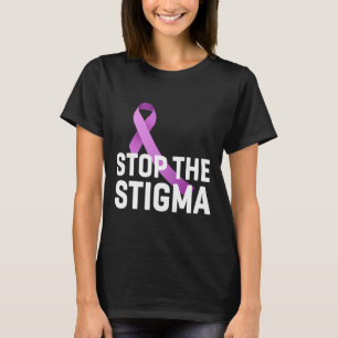 T-shirt Arrêter Stigma End Addiction Purple Ribbon Award