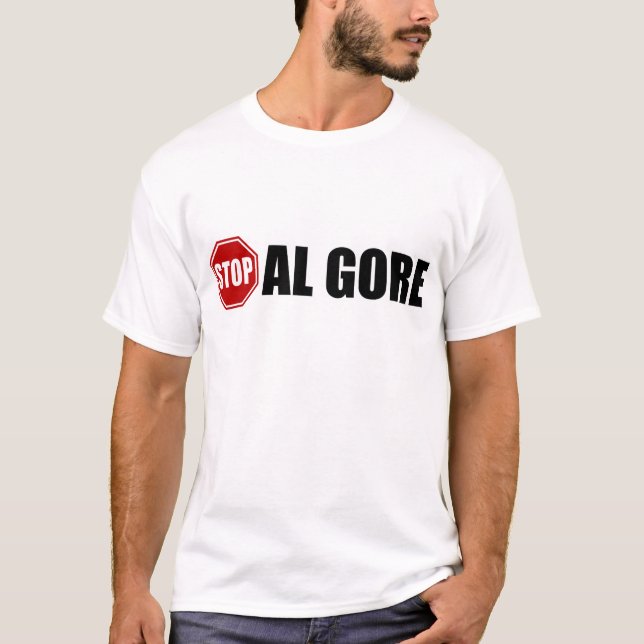 T-shirt Arrêtez Al Gore (Devant)