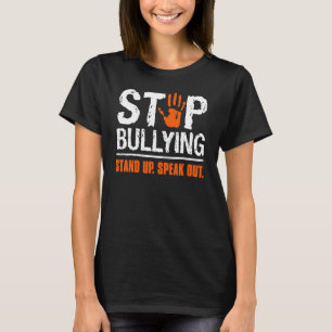 T-shirt Arrêtez D'Agresser Orange Reposez-Vous Pour Parler