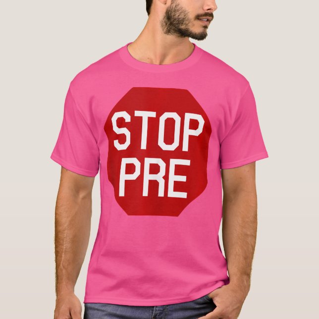 T-shirt Arrêtez de courir avant (Devant)