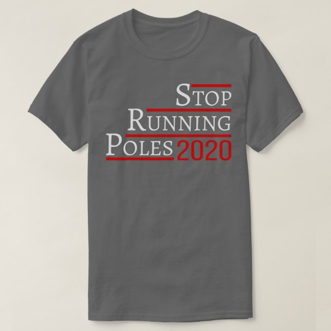 T-shirt Arrêtez de lancer des poteaux 2020 (Design devant)