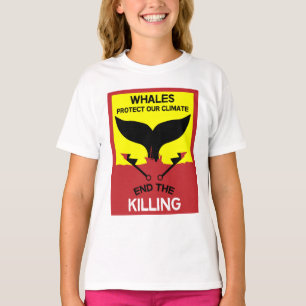 T-shirt Arrêtez la chasse à la baleine Interdiction de l