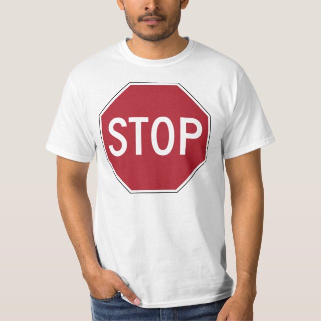T-shirt arrêtez la chemise (Devant)