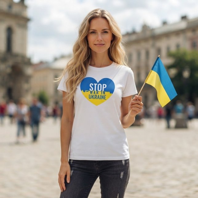 T-shirt Arrêtez la guerre en Ukraine  (Créateur téléchargé)