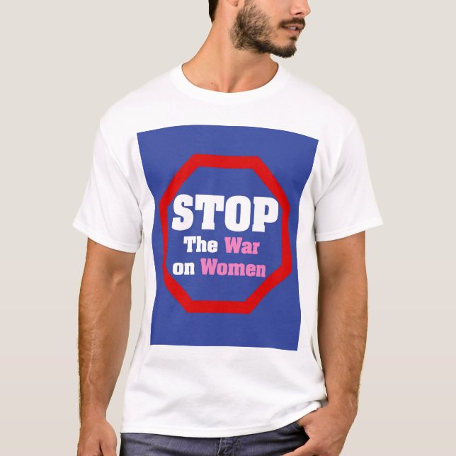 T-shirt Arrêtez la guerre sur des femmes (Devant)
