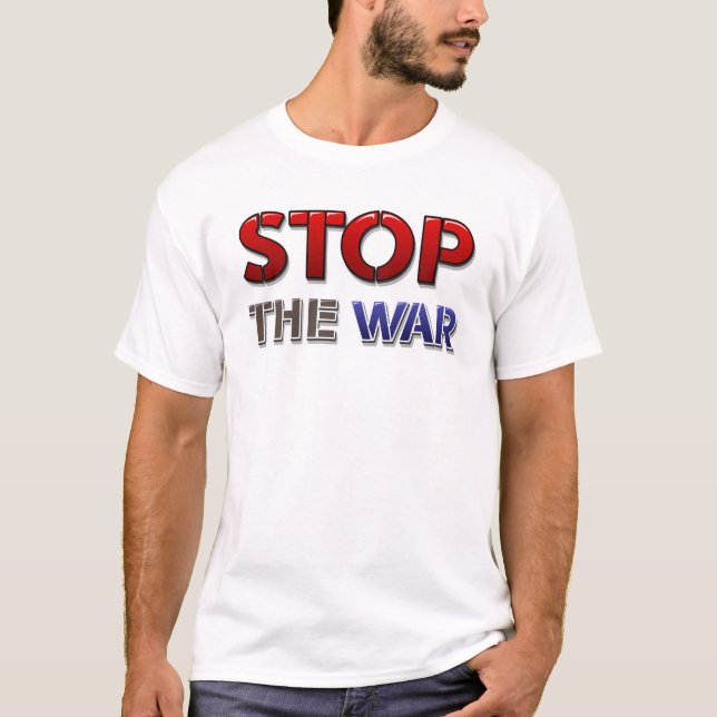 T-shirt Arrêtez la guerre Tee (Devant)