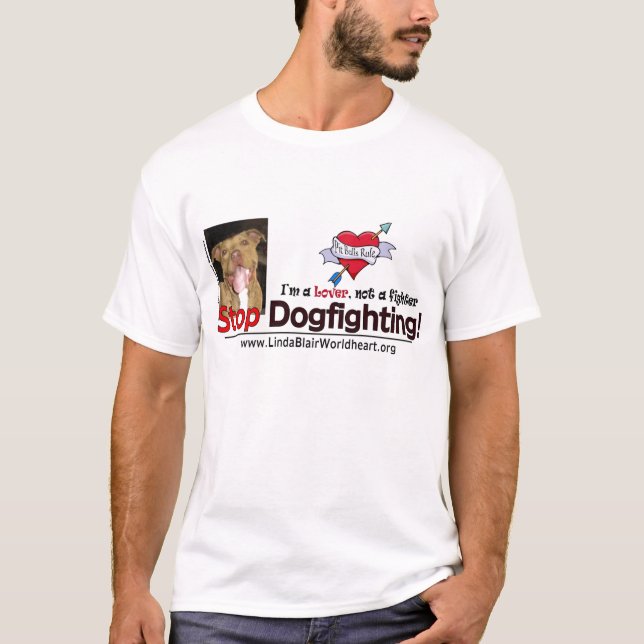 T-shirt Arrêtez la pièce en t limitée par Dogfighting (Devant)
