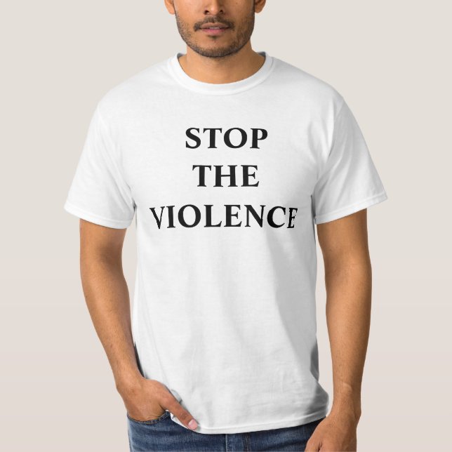 T-SHIRT ARRÊTEZ LA VIOLENCE (Devant)