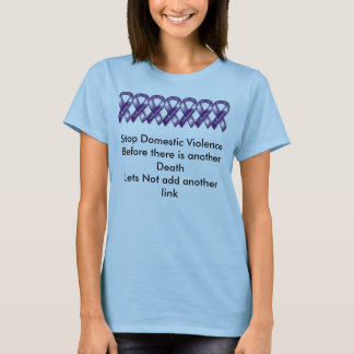 T-shirt Arrêtez la violence familiale.
