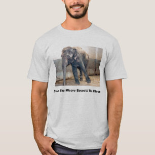 T-shirt Arrêtez le boycott de misère le cirque