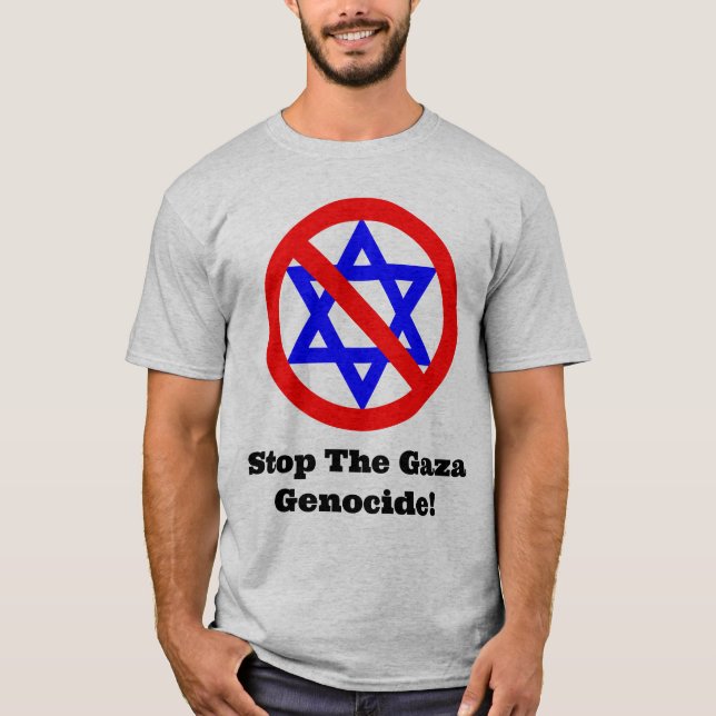T-shirt Arrêtez le génocide de Gaza ! (Devant)