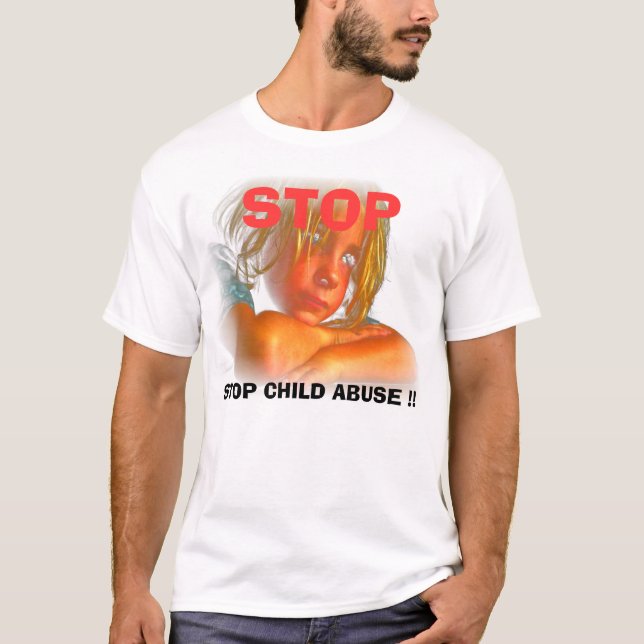 T-SHIRT ARRÊTEZ LE MAUVAIS TRAITEMENT À ENFANT, ARRÊTEZ LE (Devant)
