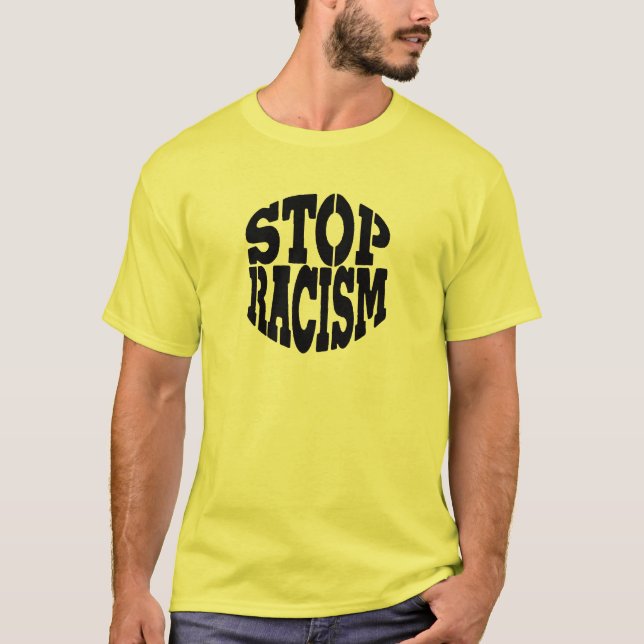 T-shirt Arrêtez le racisme (Devant)
