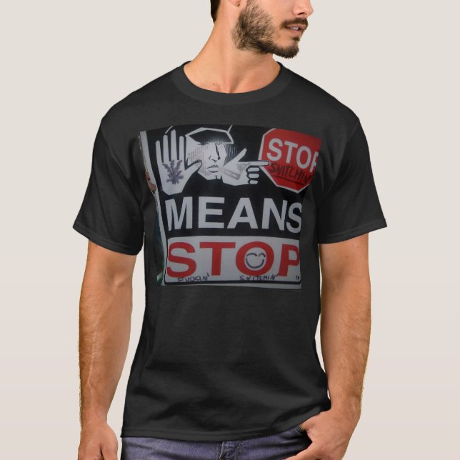 T-shirt arrêtez le snitchin (Devant)