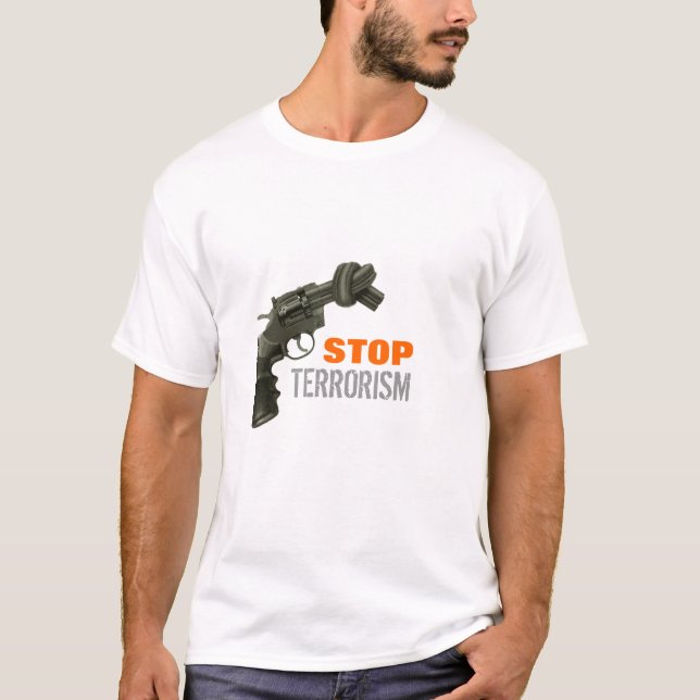T-shirt Arrêtez le terrorisme (Devant)